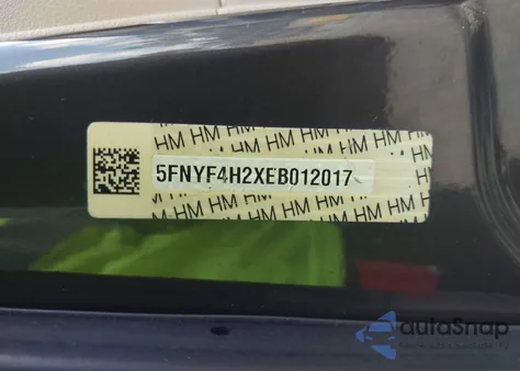 2014 Honda Pilot Lx z USA, uszkodzony, nr VIN 5FNYF4H2XEB012017